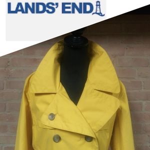 Lands' End | Sleek Doublebreasted Trench Coat Canary